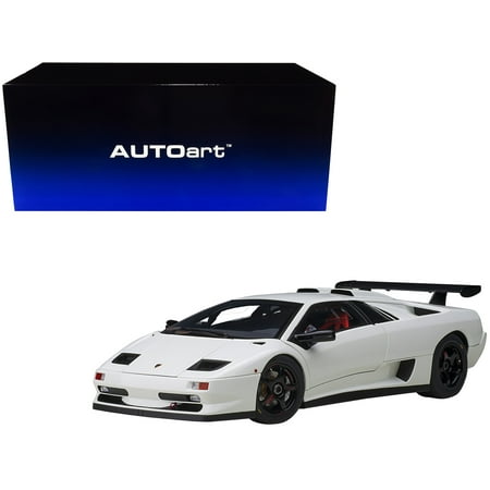 Lamborghini Diablo SV-R Impact White 1 18 Model Car by Autoart