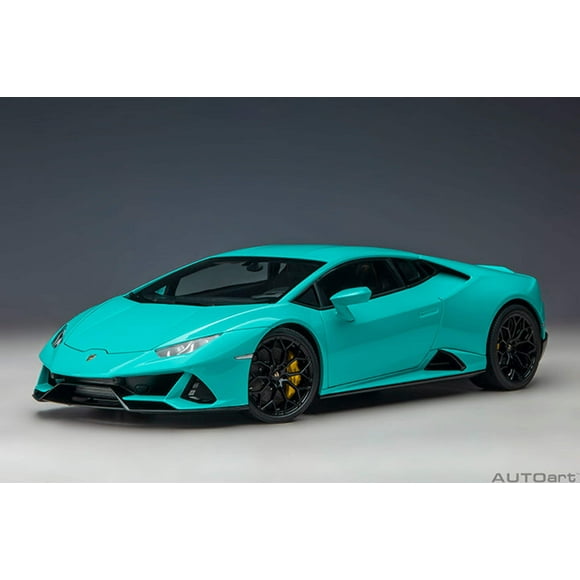 Lamborghini Huracan EVO Blu Glauco Blue 1/18 Model Car by Autoart
