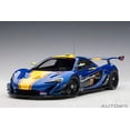 thumbnail image 1 of Autoart 81542 Mclaren P1 GTR No.23 Yellow Stripe 1 by 18 Scale Model Car, Metallic Blue, 1 of 11