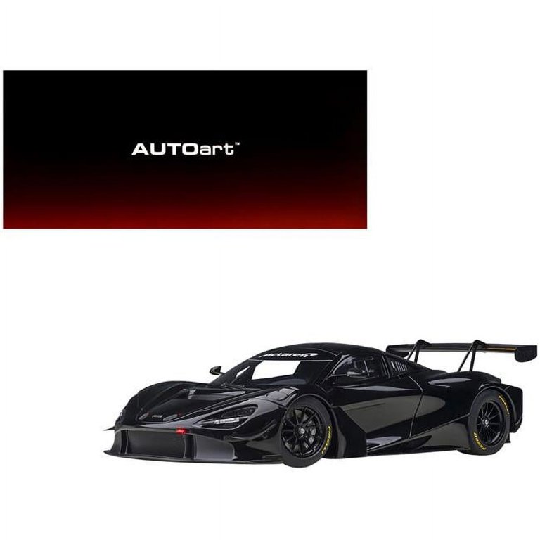 自動車 autoart McLaren 720S GT3 Black 1:18 Mclaren 720S GT3 Gloss Black 1/18 Model Car by Autoart