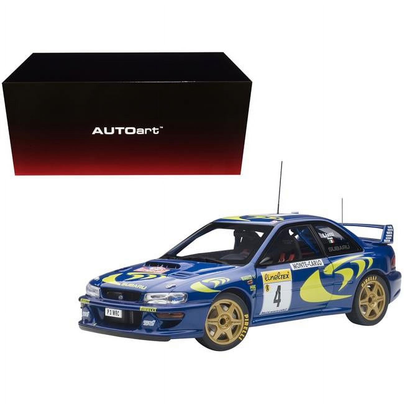 AUTOart スバル インプレッサ WRC 1997 Autoart 1/18 Subaru Impreza WRC 1997 #4 Monte Carlo Rally Win