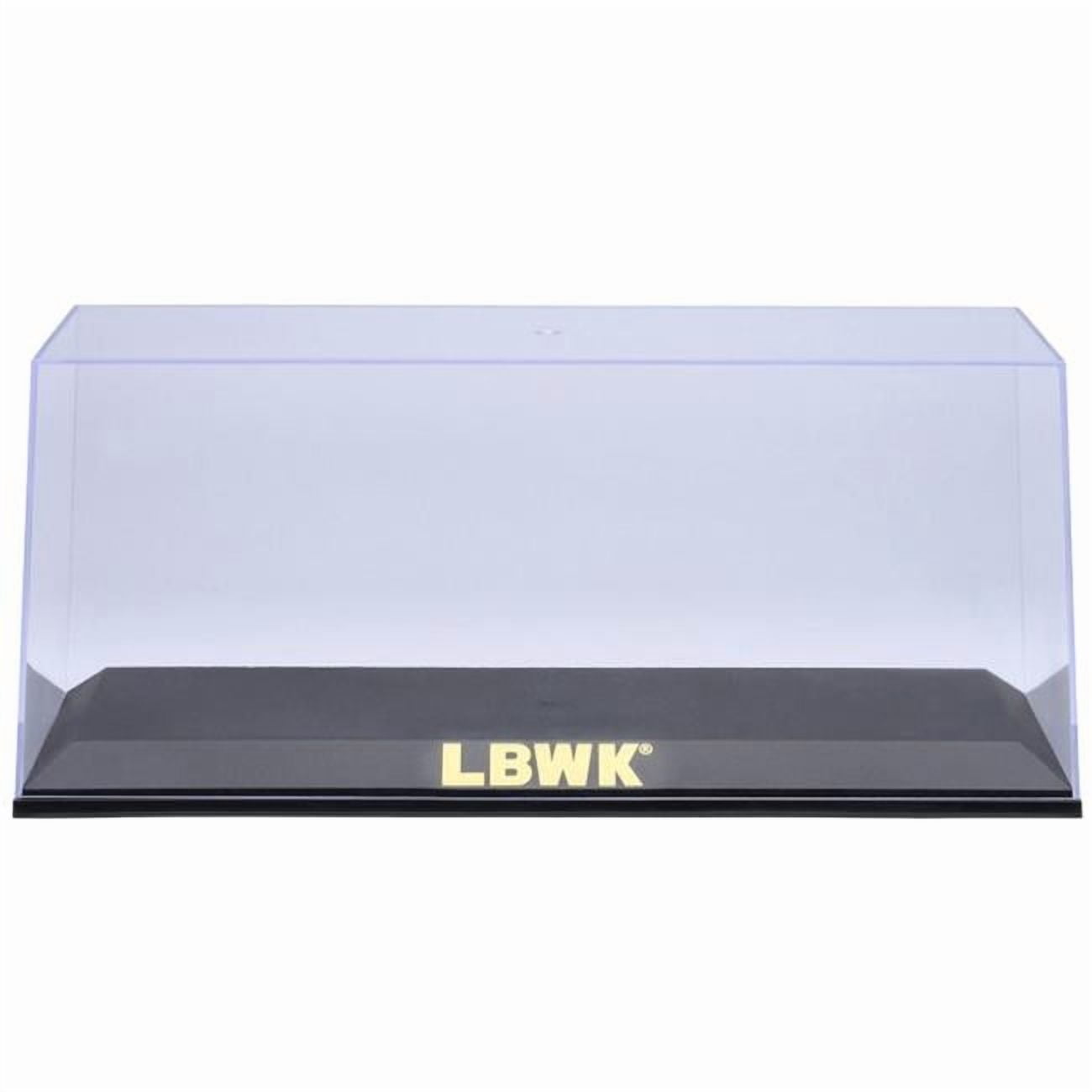 Collectible Display Show Case with Black Plastic Base and Gold