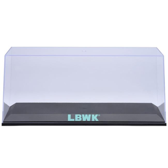 Collectible Display Show Case with Black Plastic Base and Green
