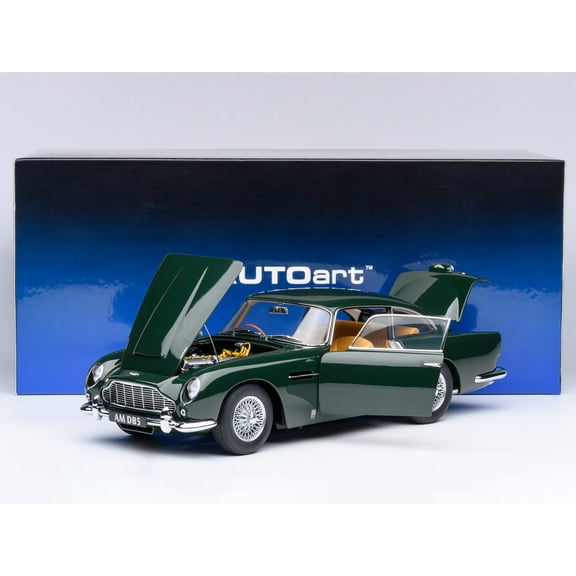 Aston Martin DB5 RHD (Right Hand Drive) British Racing Green 1/18 Model Car by Autoart