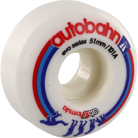 Autobahn Evolution Skateboard Wheels 51mm 101a White