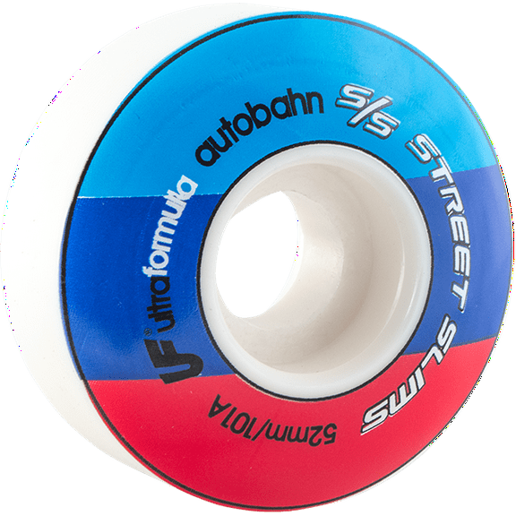 Autobahn Street Slim Ultra Skateboard Wheels 52mm 101a White