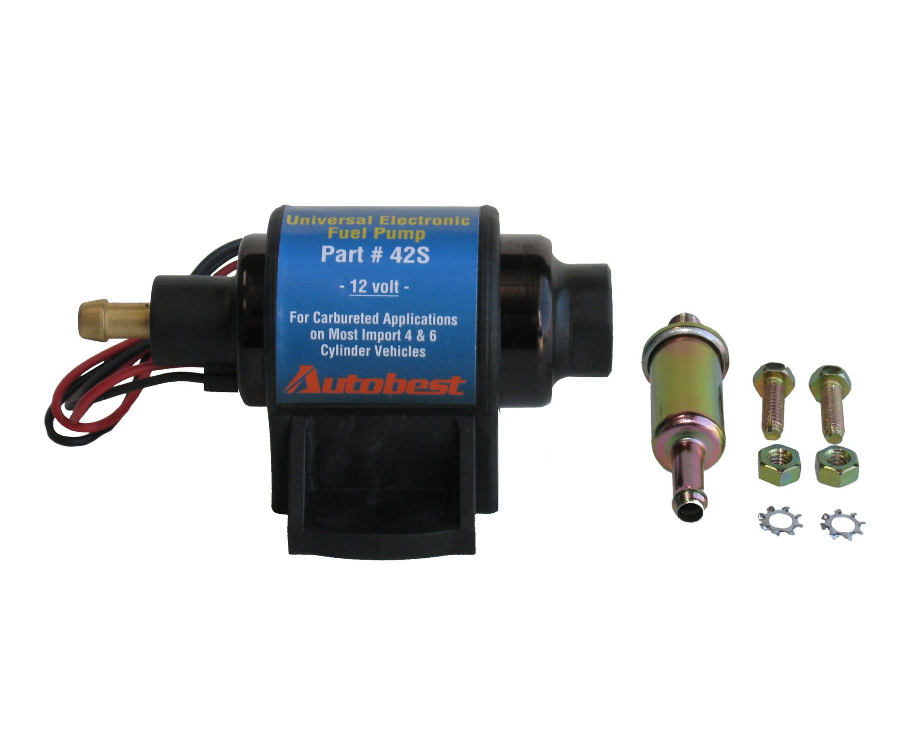 Autobest 42S Externally Mounted Universal Gasoline Electric Fuel Pump ...