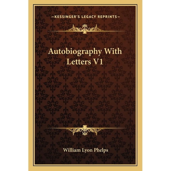 Autobiography With Letters V1 (Paperback)