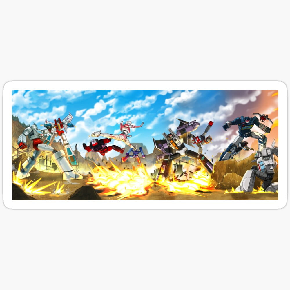 Autobots Vs Decepticons Sticker Phone Decal Water Bottle Stickers Car ...