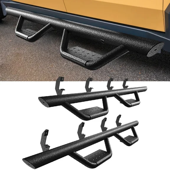 Autobull Side Steps Running Boards Compatible with 2019-2026 Chevy Silverado/Sierra 1500 Crew Cab, Drop Step Nerf Bars Textured Black, Non Slip Truck Steps Pickup Truck Accessories