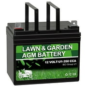 Autocessking Lawn Garden AGM Battery Group U1 12V 32AH 350CCA, Compatible with John Deere, Toro, Cub Cadet, and Craftsman Mower, Rechargeable SLA Starting Battery for Lawn, Tractors and Mowers