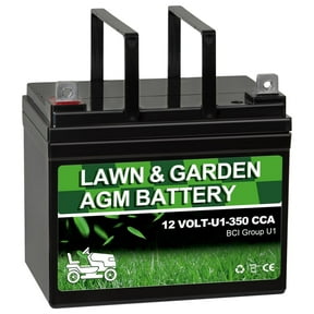 Autocessking Lawn Garden AGM Battery Group U1 12V 32AH 350CCA, Compatible with John Deere, Toro, Cub Cadet, and Craftsman Mower, Rechargeable SLA Starting Battery for Lawn, Tractors and Mowers