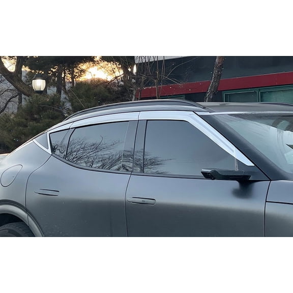 Autoclover Chrome Visors 6pcs compatible with 2023 2024 2025 2026 GENESIS GV60