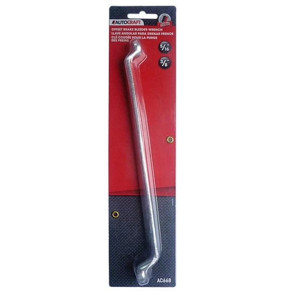 Autocraft 5/16 in. & 3/8 in. Offset Brake Bleeder Wrench, 1 set, sold by set