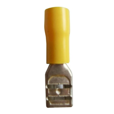 Autocraft Disconnect - 12-10 Gauge - .25" - Female - Yellow, 14/pack, sold by pack