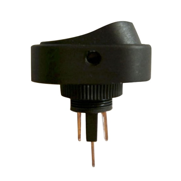 Autocraft Rocker Switch - LED Glow - Oval - Black Body - Blue LED, 1/pack, sold by pack