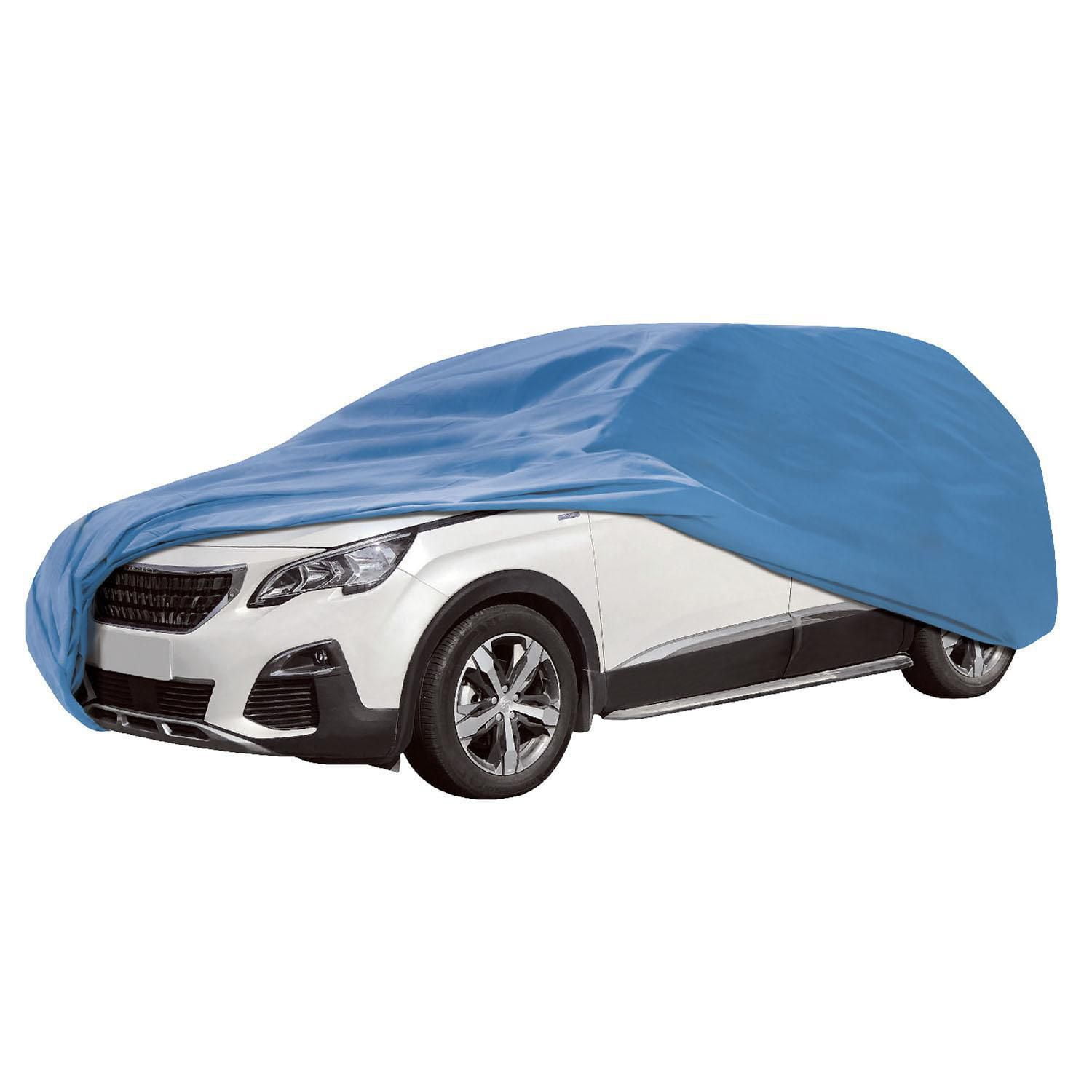 AutoCraft Car Cover, Blue 3 Layers, Fits Sedans 16' 9-19', Medium