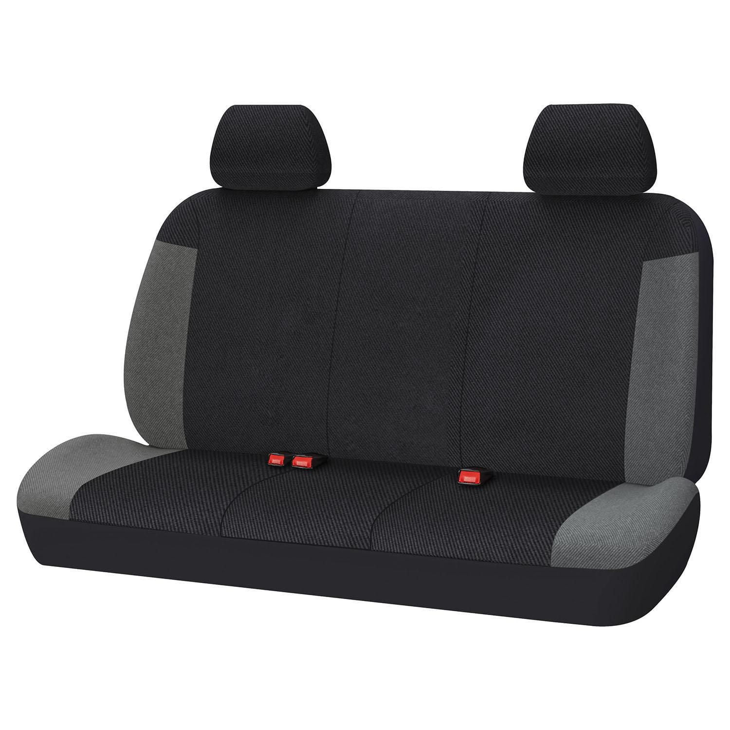 Autocraft Seat Cover, Bench, Black with Gray trim These seat covers
