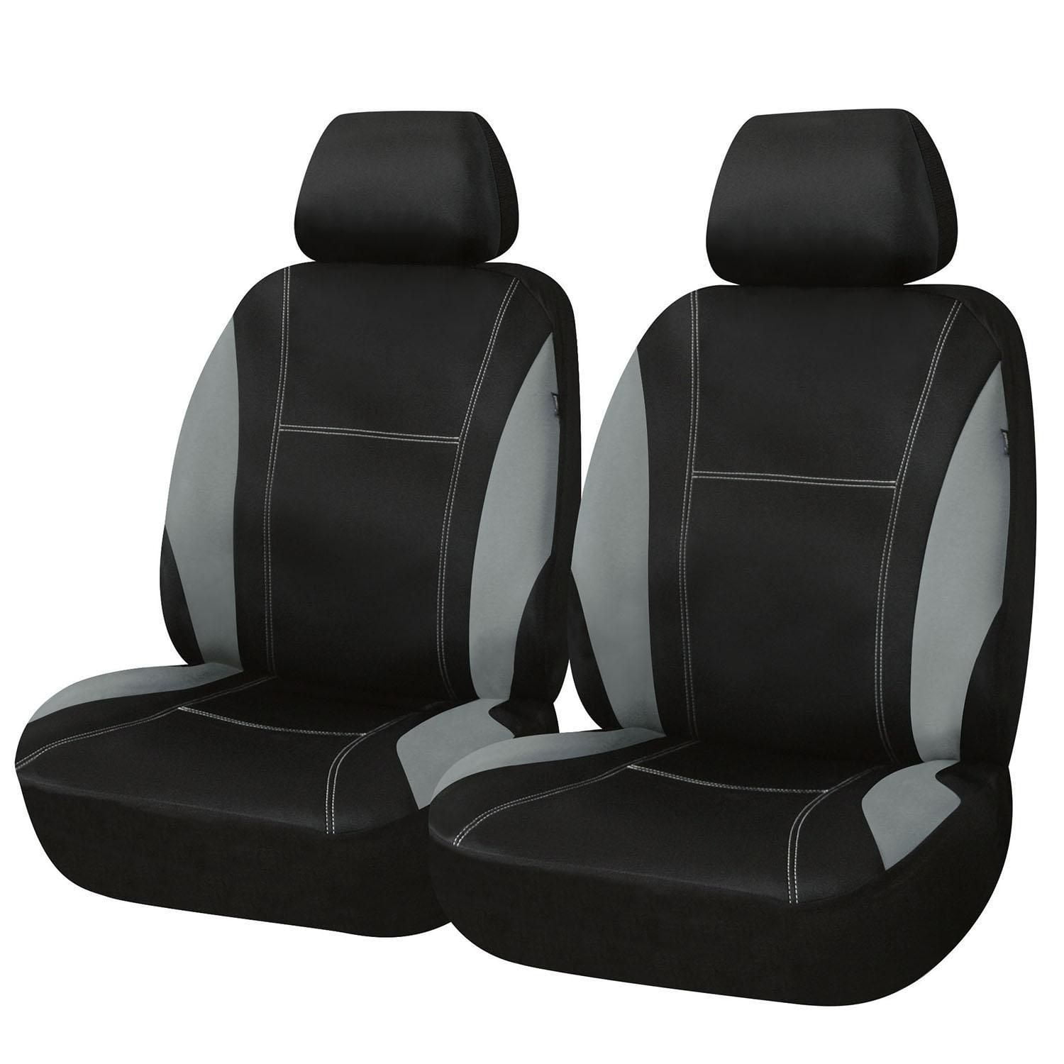 AutoCraft Car & SUV & Truck Seat Cushion, Black POLYESTER, Universal, Cooling Gel, All Season, Reversible AC2104BG