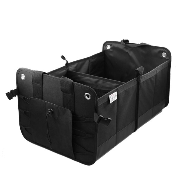 Autocraft Trunk Organizer Expandable 2bin unit 14.5" x 12.25" x 23