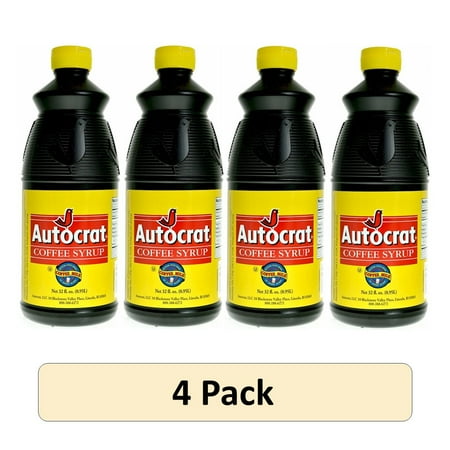 Autocrat Coffee Syrup, for Rhode Island's "State Drink" (Pack of 4)