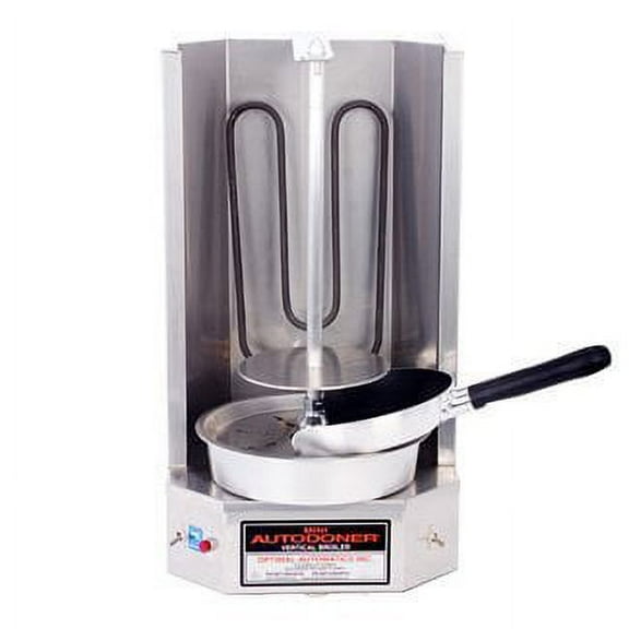 Autodoner 3PEM-120V Optimal Mini Vertical Broiler for Gyros, 120V, Stainless Steel