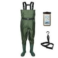 thumbnail image 1 of Autoez Chest Wader, 2-Ply Nylon/PVC Waterproof Fishing & Hunting Waders with Boot Hanger Water-proof phone case, 1 of 12