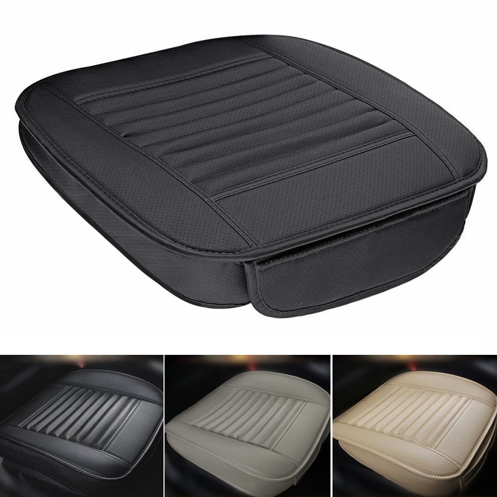 Autoez Front Seat Covers Front Bottom Seat Cushion Cover with Bamboo