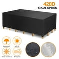 thumbnail image 1 of Autoez Heavy Duty 420D Outdoor Patio Furniture Covers Upgraded Garden Table Cover 13 Sizes, Black, 1 of 7