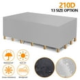 thumbnail image 1 of Autoez Rectangular Outdoor Patio Furniture Covers Waterproof Garden Table Cover 13 Sizes, Silver, 1 of 7