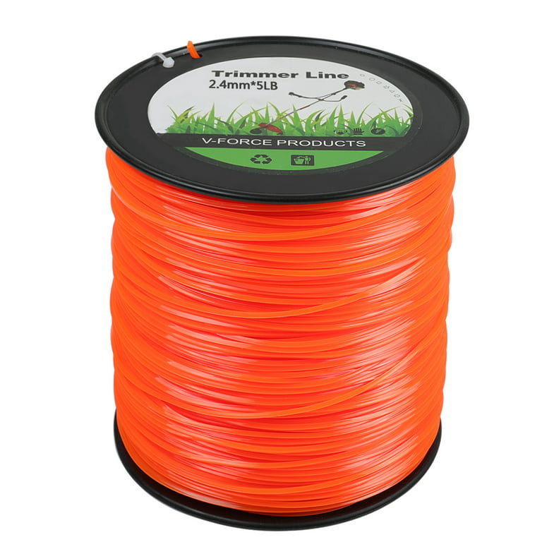 Autoez Trimmer Line 5lb .095 Heavy Duty Nylon Square Commercial String  Trimmer Line 1280ft Weed Eater Line 
