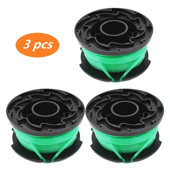 Autofeed String Trimmer Line Spools SF-080 Fit for Black & Decker GH3000 GH3000R LST540 LST540B, 20ft, 0.08in, 3 Pack