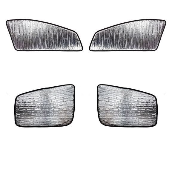 AutofitPro Custom Fit Car Side Window Sunshade for 2016-2022 Chevrolet Spark Hatchback - Set of 4 Front and Rear Window Sun Shades, Reflective UV Heat Shield, Real Aluminum Foil, Custom Cut