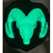 Autogem 2009 2018 RAM Grille Emblem   RGB LED Lighted Color-Changing Front Badge   Black Finish