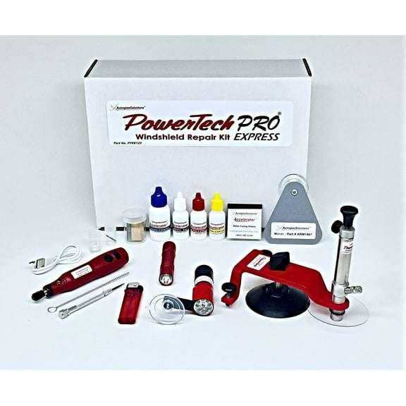 AutoglasSolutions Powertech PRO Express Windshield Repair Kit
