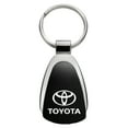 thumbnail image 1 of Autogold Engraved Leather Key Chain Automotive Key Holders, Toyota Logo, Black, 0.01 lb, 1 of 3