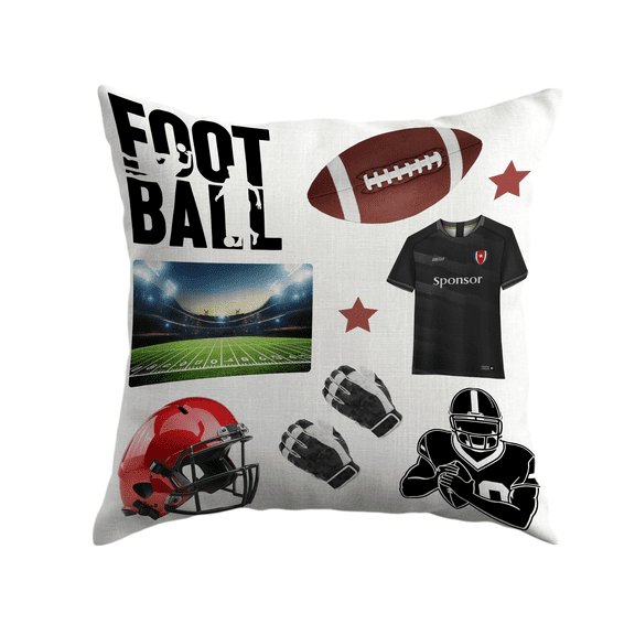 Autograph Pillow – Sports Theme | Signature Keepsake for Team Events, Camps, Graduations & Birthdays | Soft Microfiber | Personalized Memory Gift