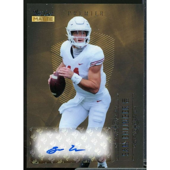 Autograph Rookie Card 2021 Wild Card Matt Black Retail Sam Ehlinger #MB-A