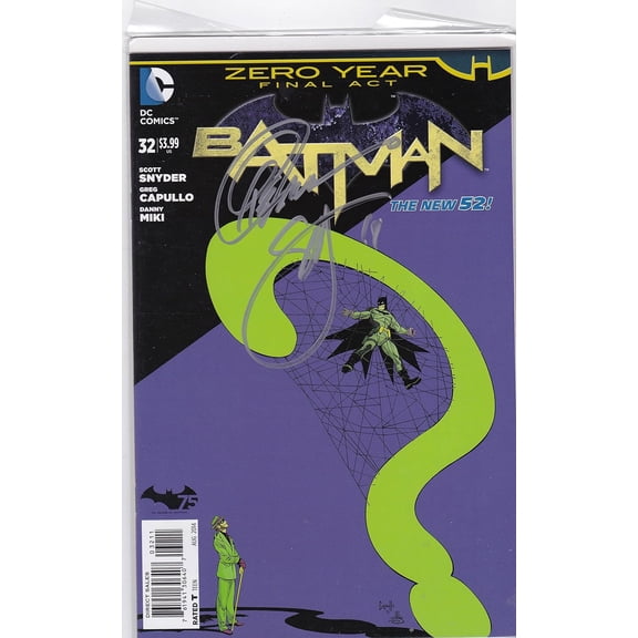 Autographed Batman New 52 #32 NM Signed Scott Snyder Greg Capullo