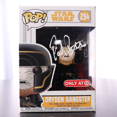 thumbnail image 1 of Autographed Funko POP! Star Wars Dryden Gangster #254 Signed by Paul Bettany Beckett Witnessed, 1 of 3