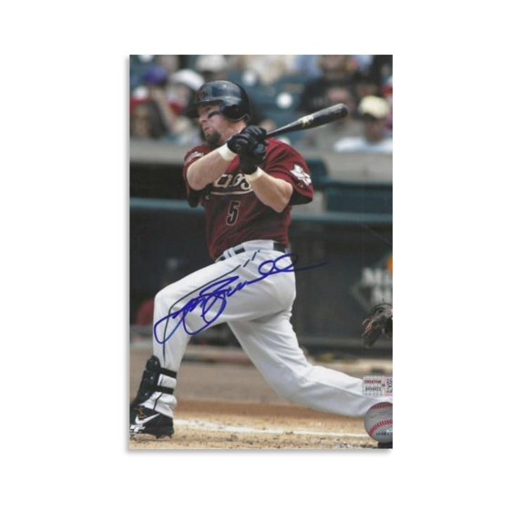 Autographed Jeff Bagwell Poster Wall Art Poster Gifts Bedroom Prints Home Decor Hanging Picture Canvas Painting Posters 16x24inch(40x60cm)