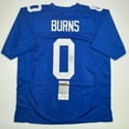 thumbnail image 1 of Autographed/Signed Brian Burns New York Blue Football Jersey JSA COA, 1 of 4