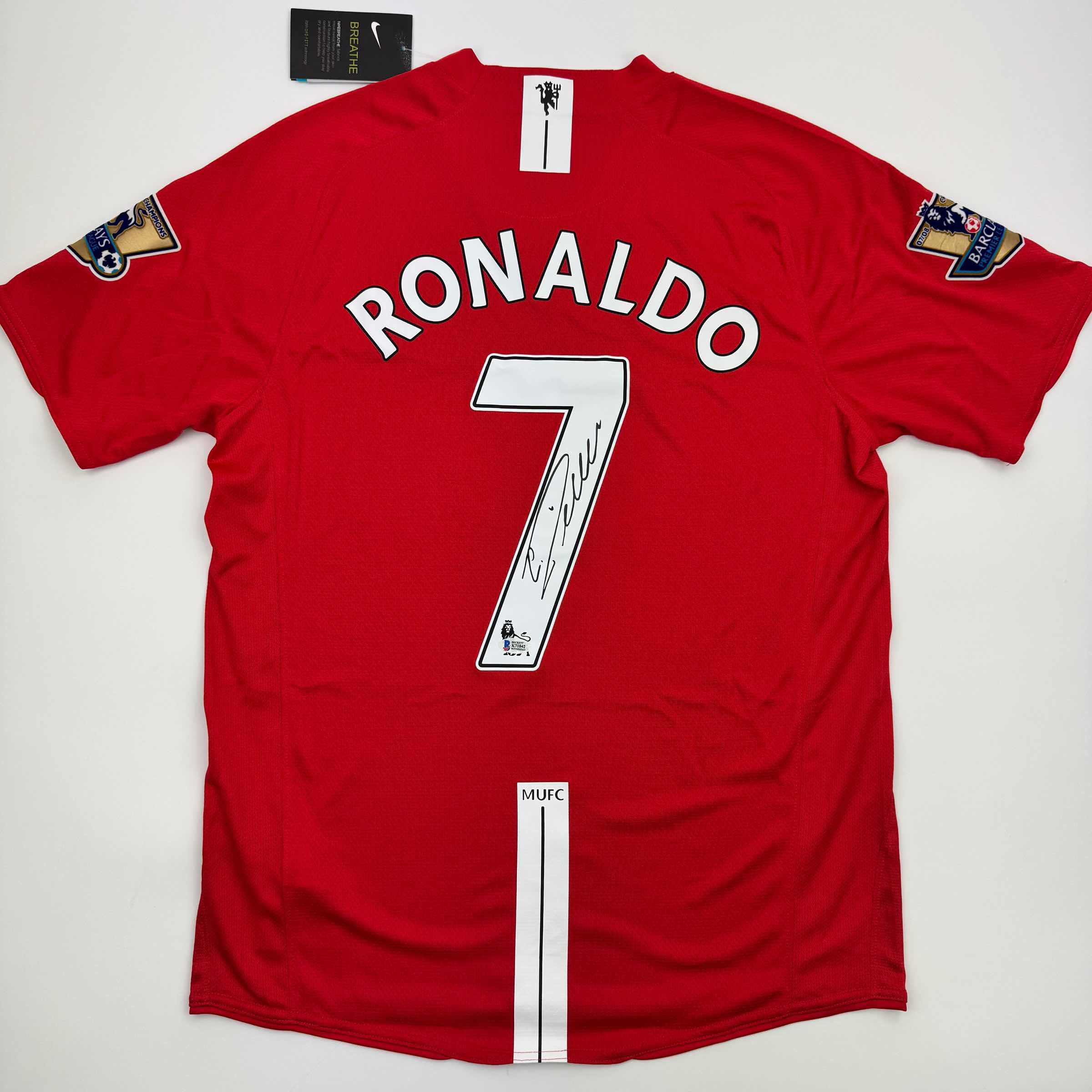 Wayne Rooney Everton Jersey Cristiano Ronaldo Signed Jersey