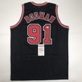thumbnail image 1 of Autographed/Signed Dennis Rodman Chicago Black Basketball Jersey JSA COA, 1 of 4