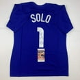 thumbnail image 1 of Autographed/Signed Hope Solo Blue Soccer Team USA World Cup Jersey JSA COA, 1 of 4