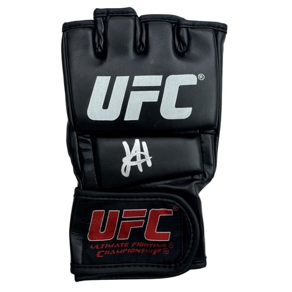 Autographed/Signed Josh Hokit Fighting UFC MMA Ultimate Fighting Black Glove JSA COA