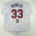 thumbnail image 1 of Autographed/Signed Justin Morneau Minnesota Pinstripe Baseball Jersey JSA COA, 1 of 4