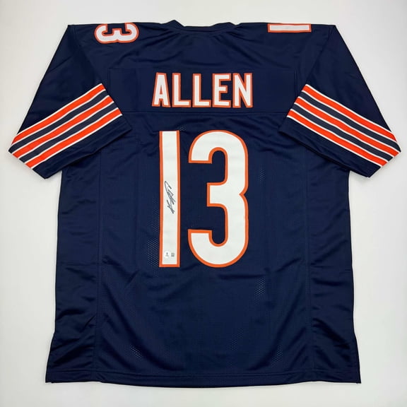 Autographed/Signed Keenan Allen Chicago Blue Football Jersey Beckett BAS COA