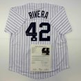 thumbnail image 1 of Autographed/Signed Mariano Rivera New York Pinstripe Baseball Jersey JSA COA/LOA, 1 of 6