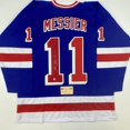 thumbnail image 1 of Autographed/Signed Mark Messier New York Blue Hockey Jersey Steiner Sports COA, 1 of 4
